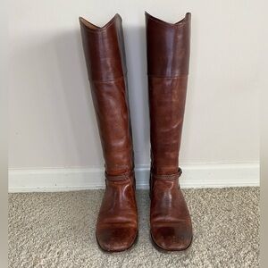 Frye Brown Leather Knee-High Boots